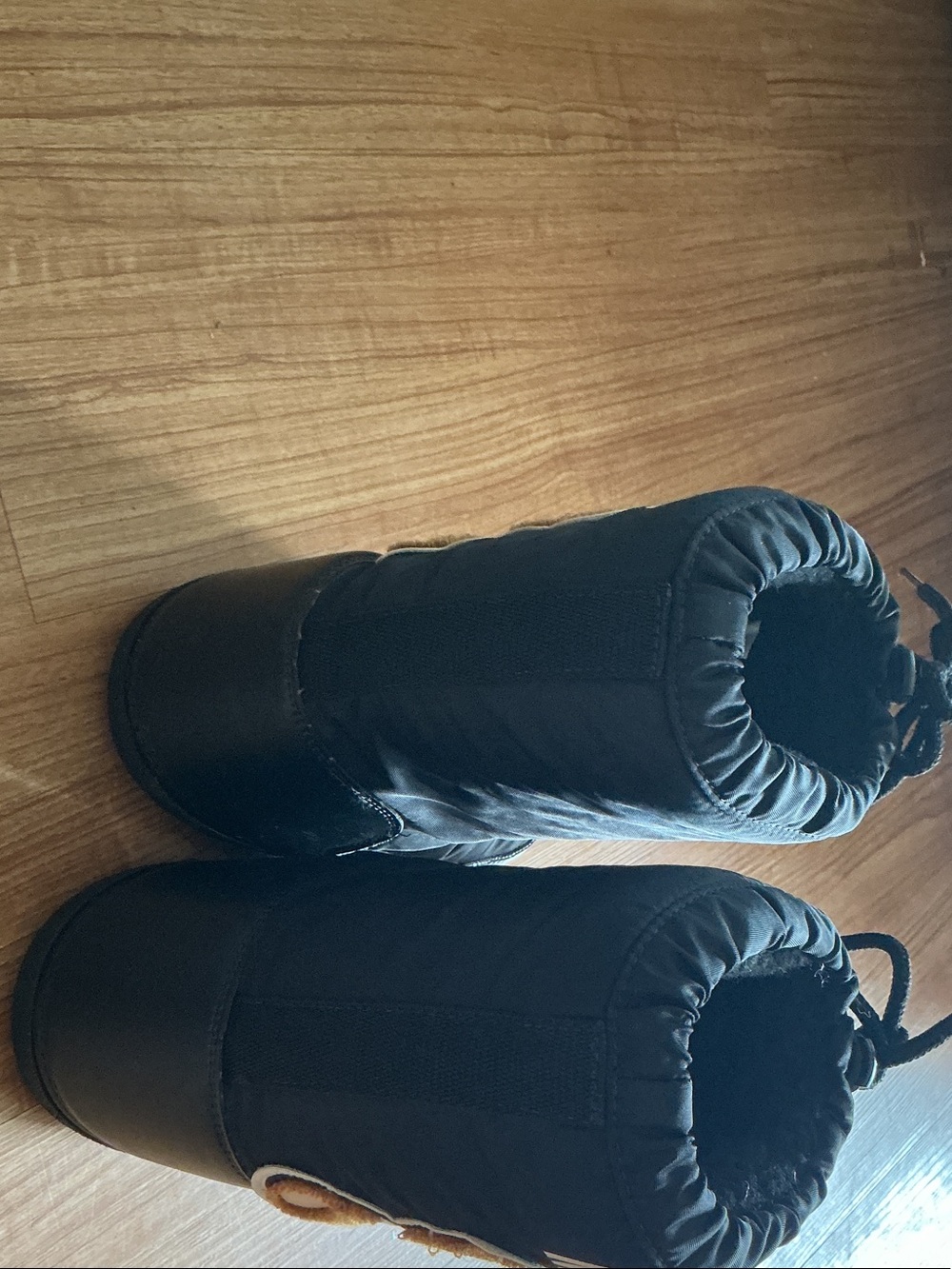 Moschino Kids Black Teddy Pull‑Cord Booties - Picture 3 of 6